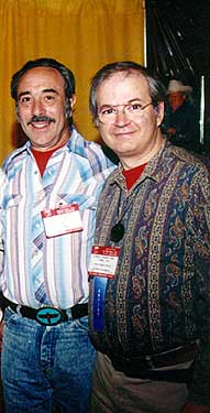 Lou Gillotti and me in 1984 at Scotty's Steel Guitar Convention in St. Louis